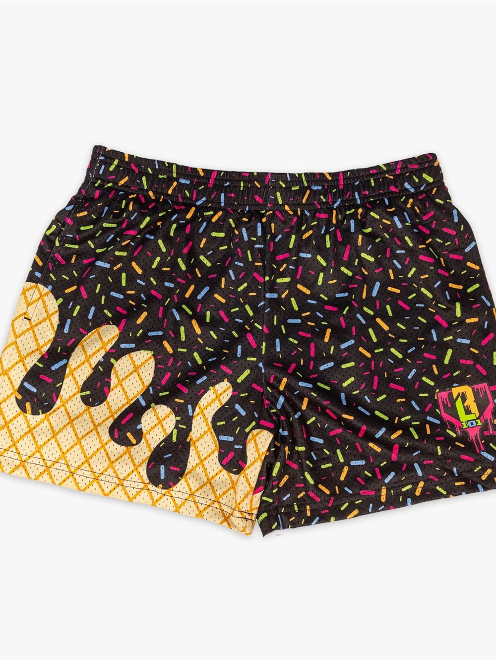 Black ice cream drip shorts. RARE size YXXS